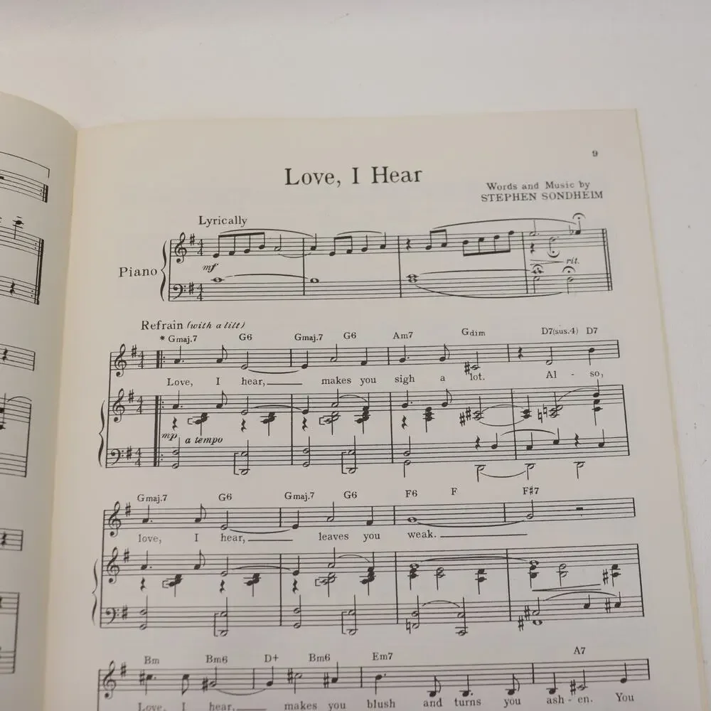 A Funny Thing Happened on the Way to the Forum Songbook Vocal Selection 1962